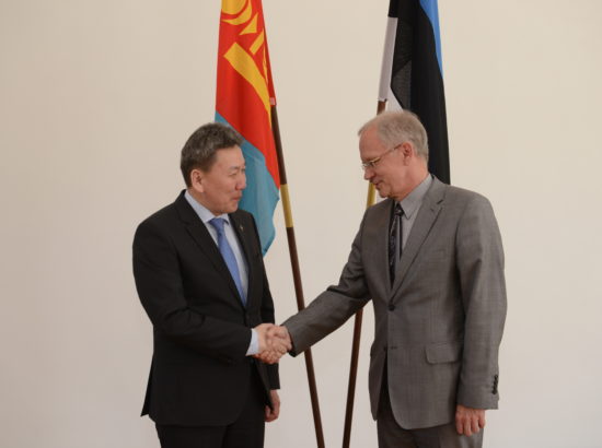 Kohtumine Mongoolia välisministri Luvsanvandan Boldiga